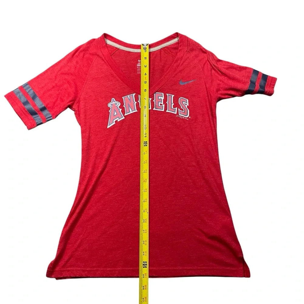 Angels Baseball Nike Red Graphic‎ V-Neck T-shirt, S